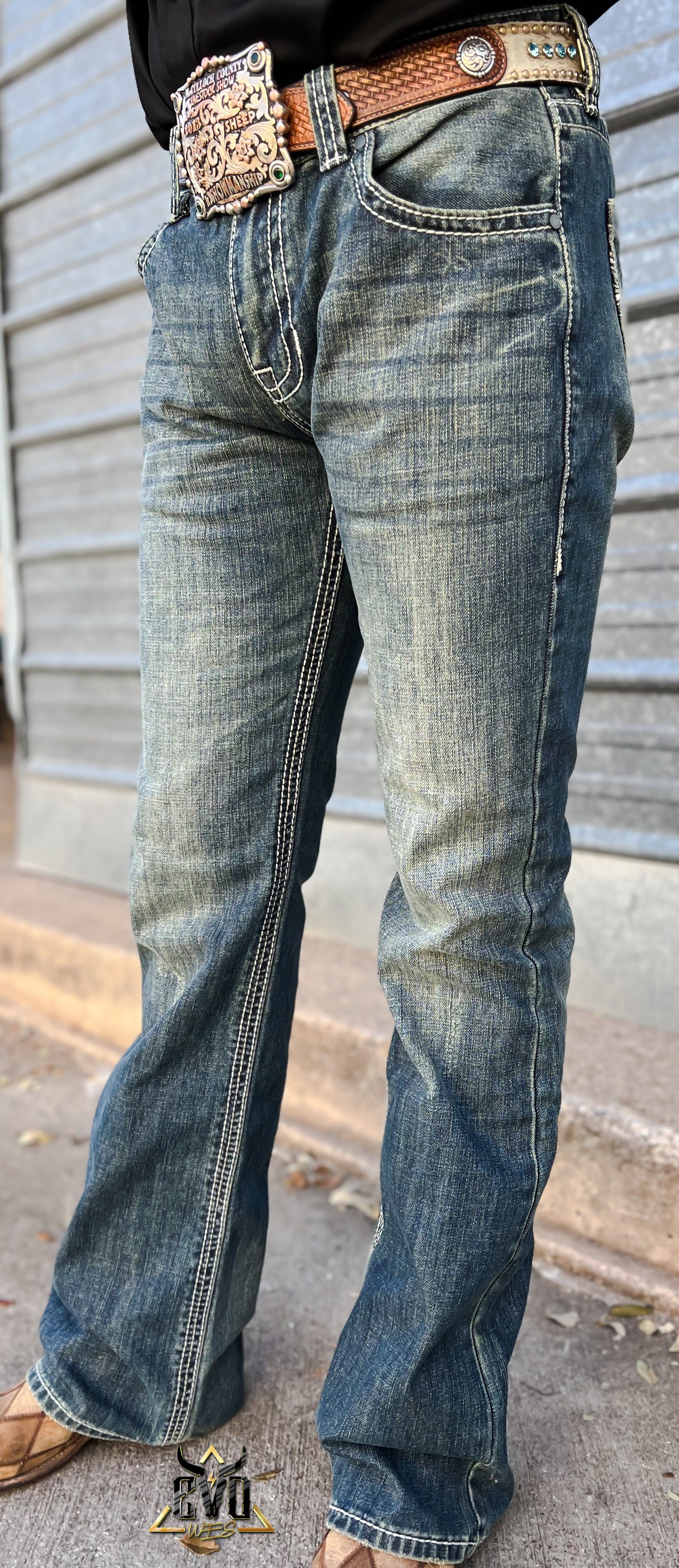 Rock & Roll: Medium Vintage Regular Fit Straight Pistol Stackable Bootcut  Jeans