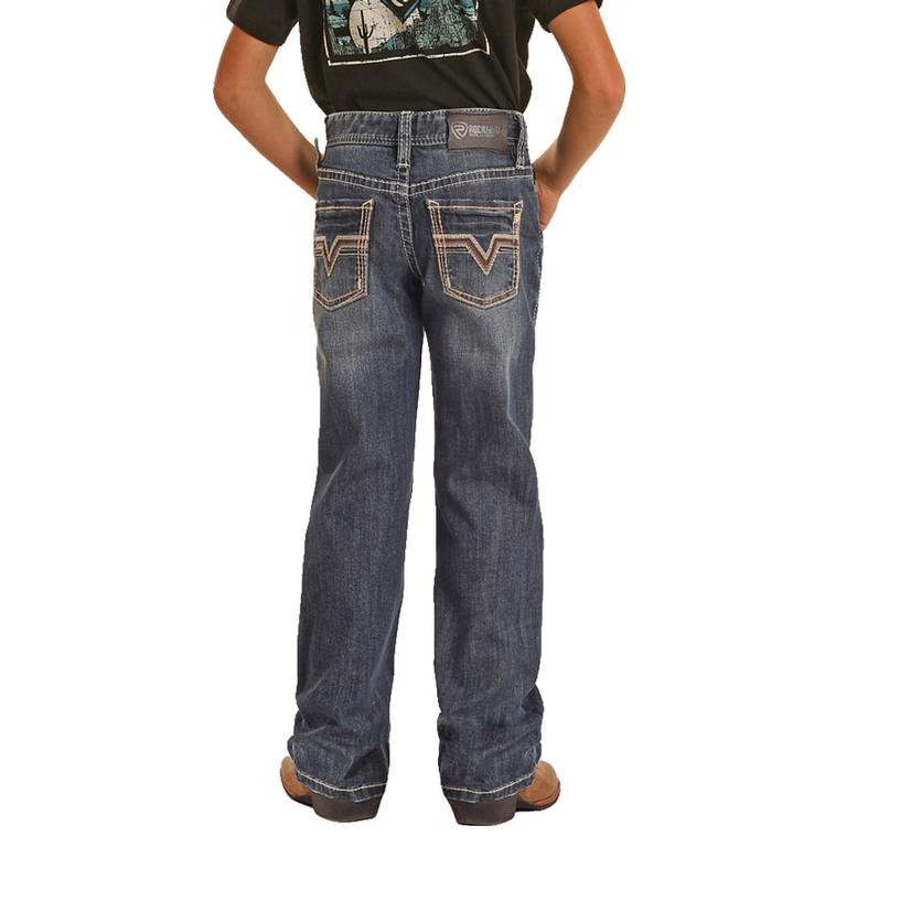 Rock And Roll Pleather BB Gun Bootcut Jeans