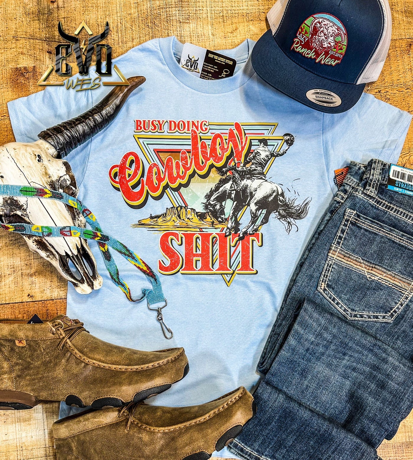 Busy Cowboy Tee