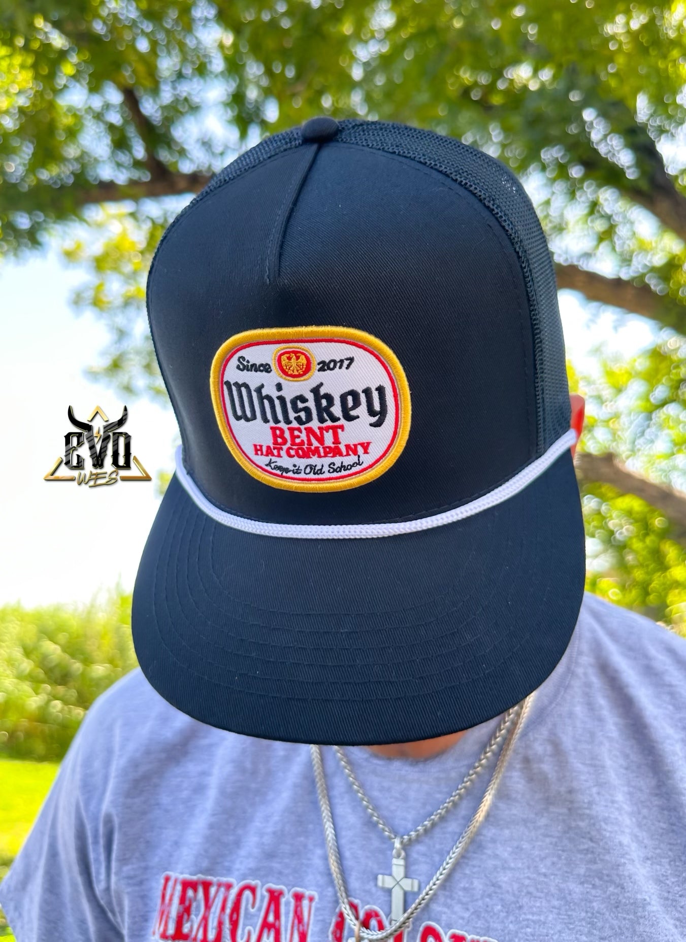 The Black Label Whiskey Bent Hat Co Cap