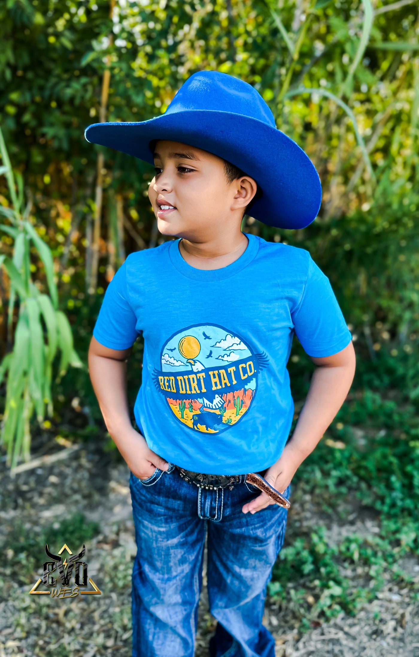 Little Eagle Aqua Red Dirt Shirt