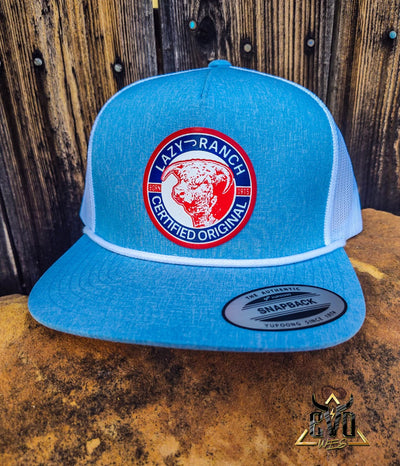 The Blue & White Certified Lazy J Ranch Cap