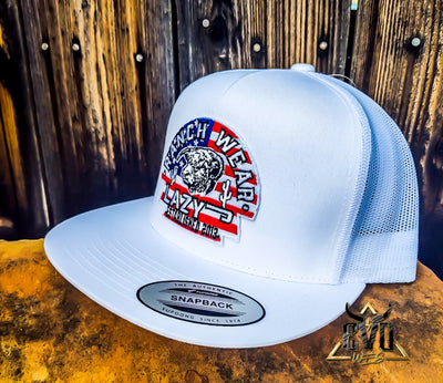 USA Arrowhead White & White Lazy J Ranch Cap