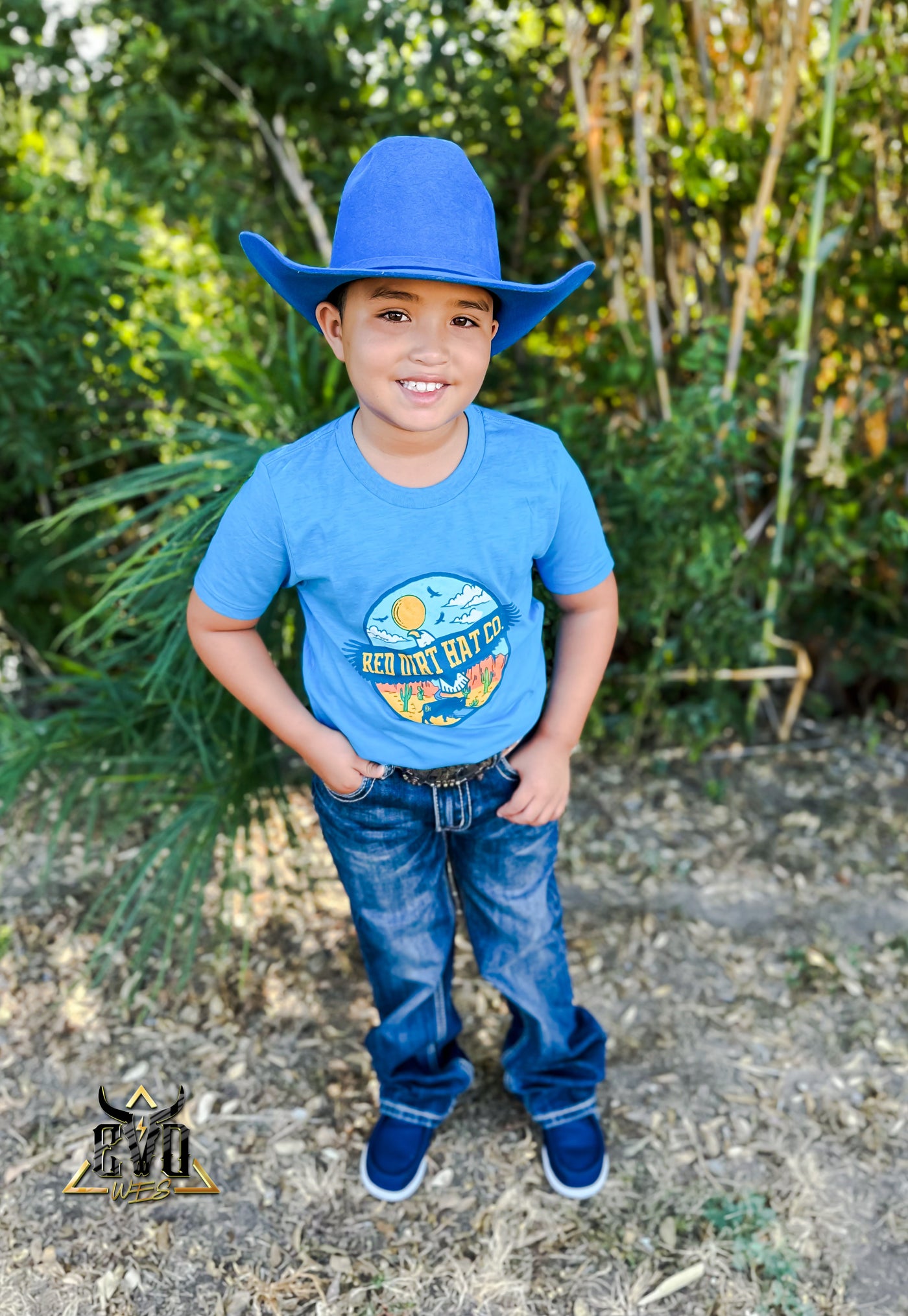 Little Eagle Aqua Red Dirt Shirt