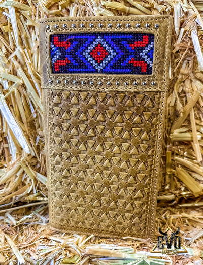 Western Tribal Print Long Wallet