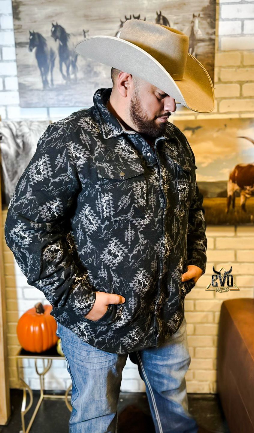 The Bull Rider Mens Shirt Jacket