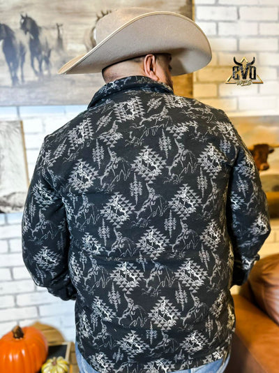 The Bull Rider Mens Shirt Jacket