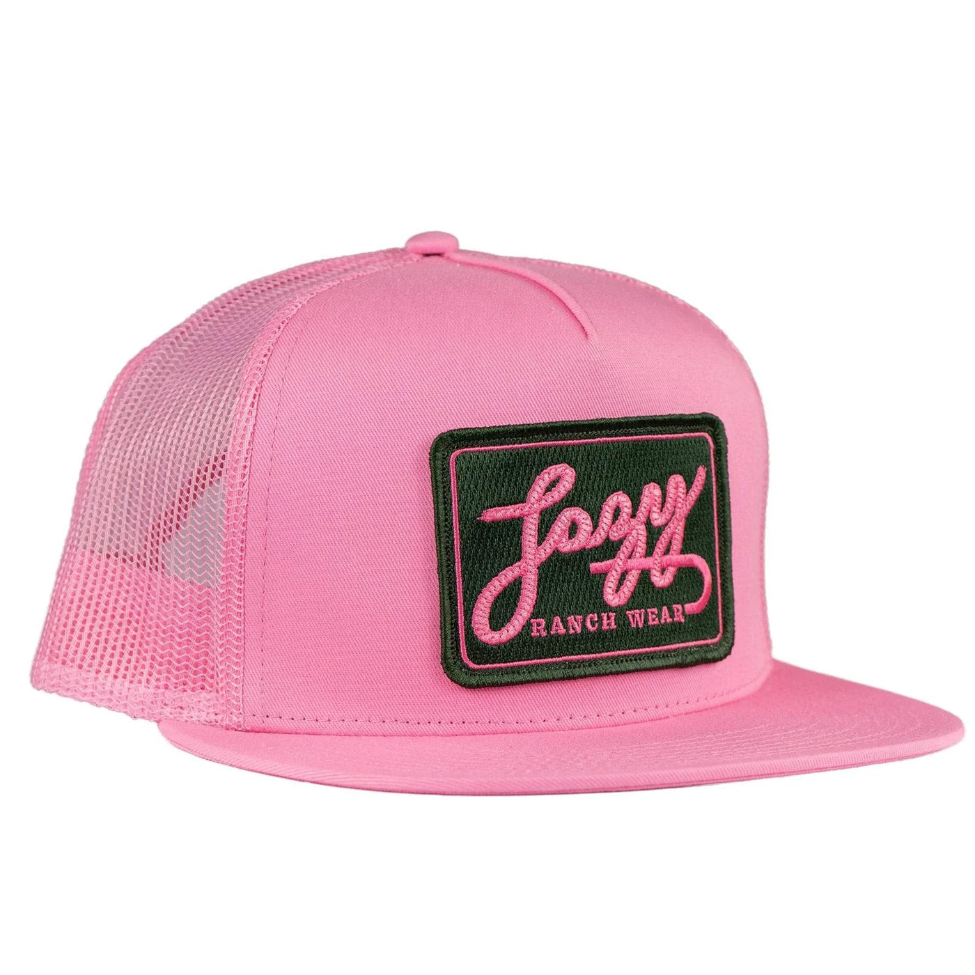 Lazy J Ranch Solid Pink Green Breakaway Patch