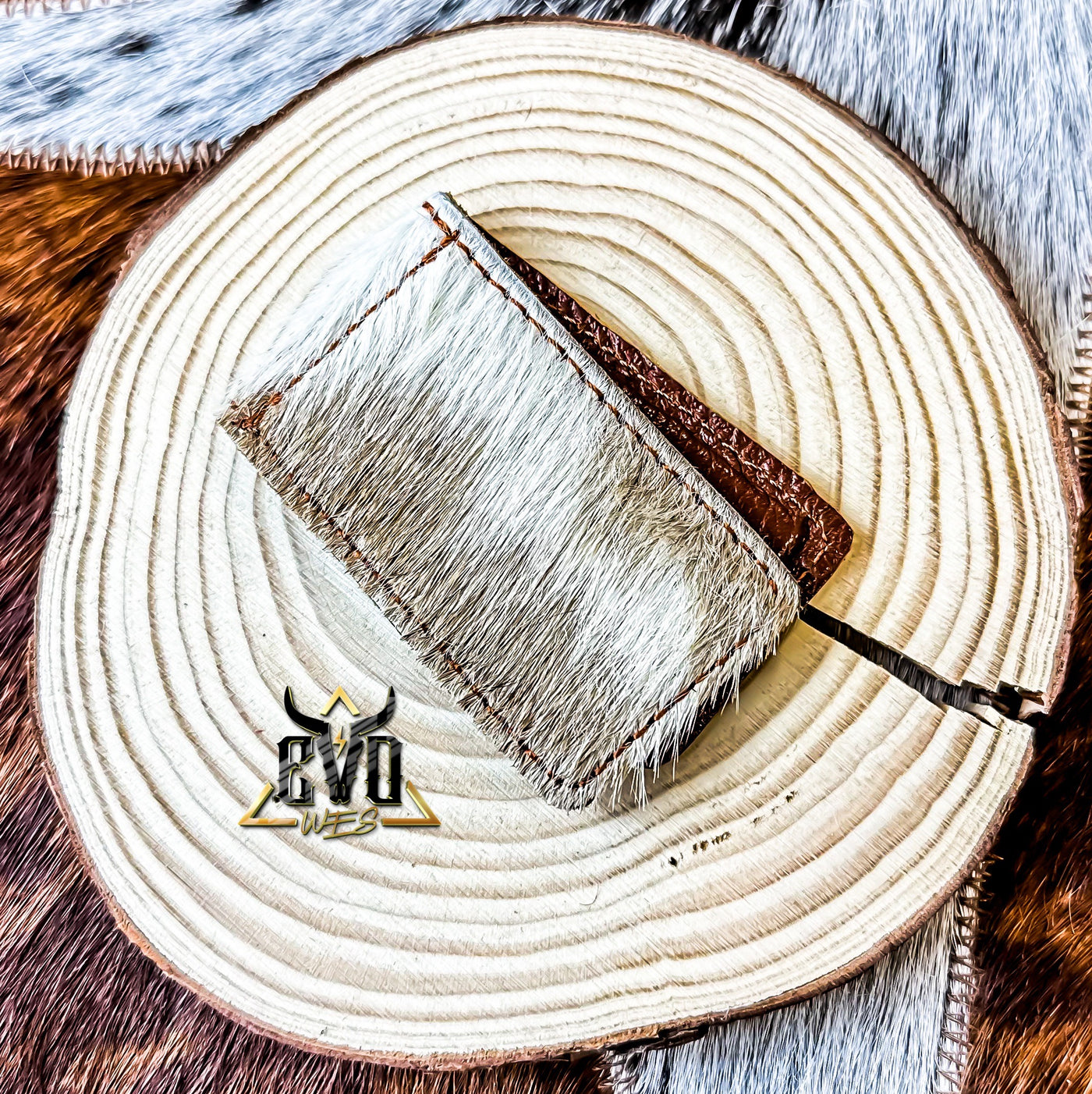 Cowhide Magnet Money Clip