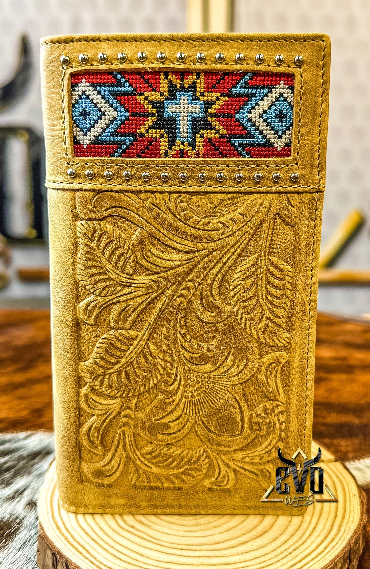 Western Tribal Print Long Wallet