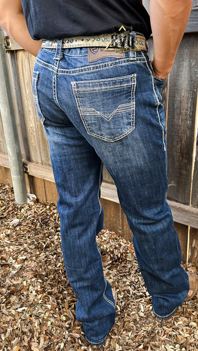 Double Barrel Straight Re Flex Rock & Roll Denim Jeans