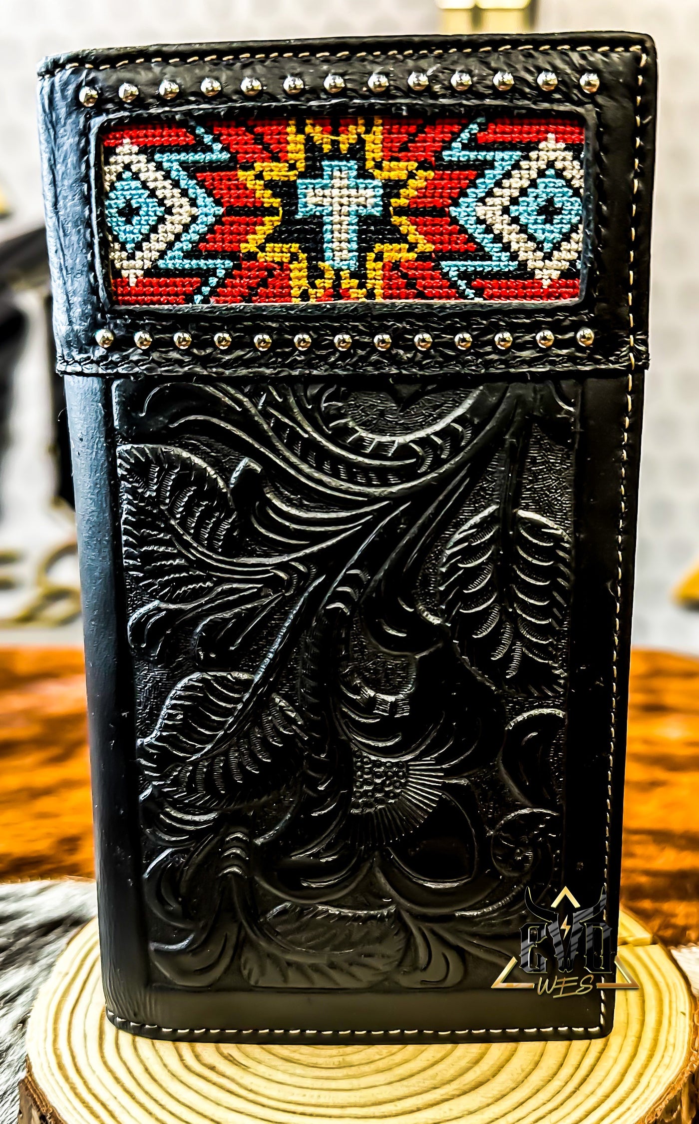 Western Tribal Print Long Wallet