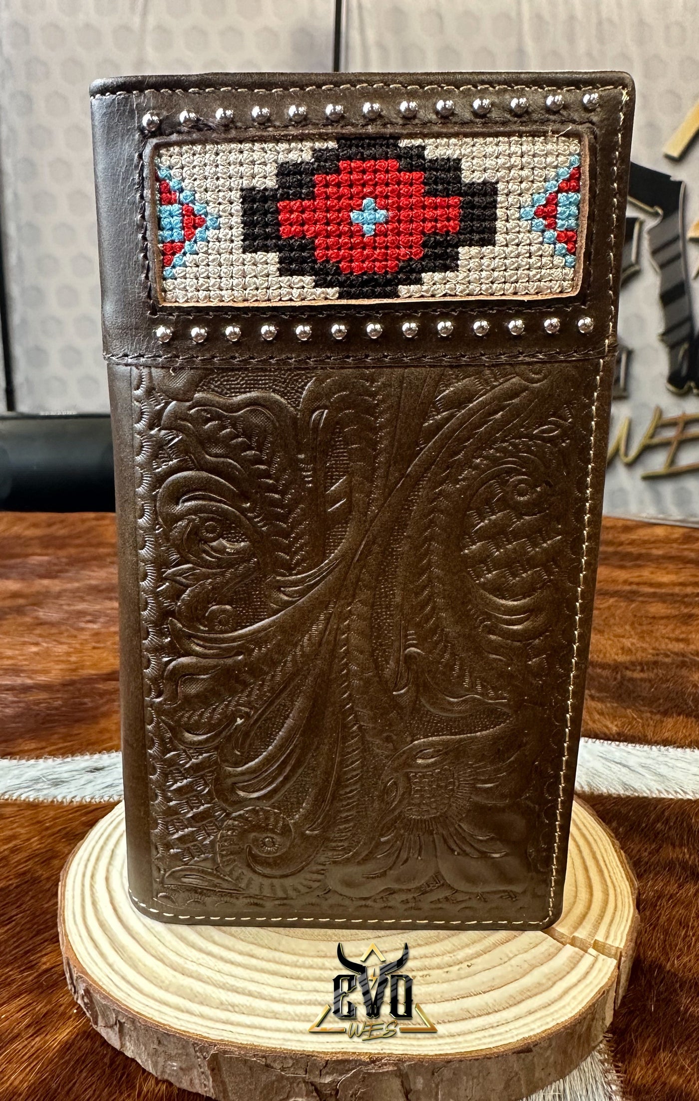 Western Tribal Print Long Wallet