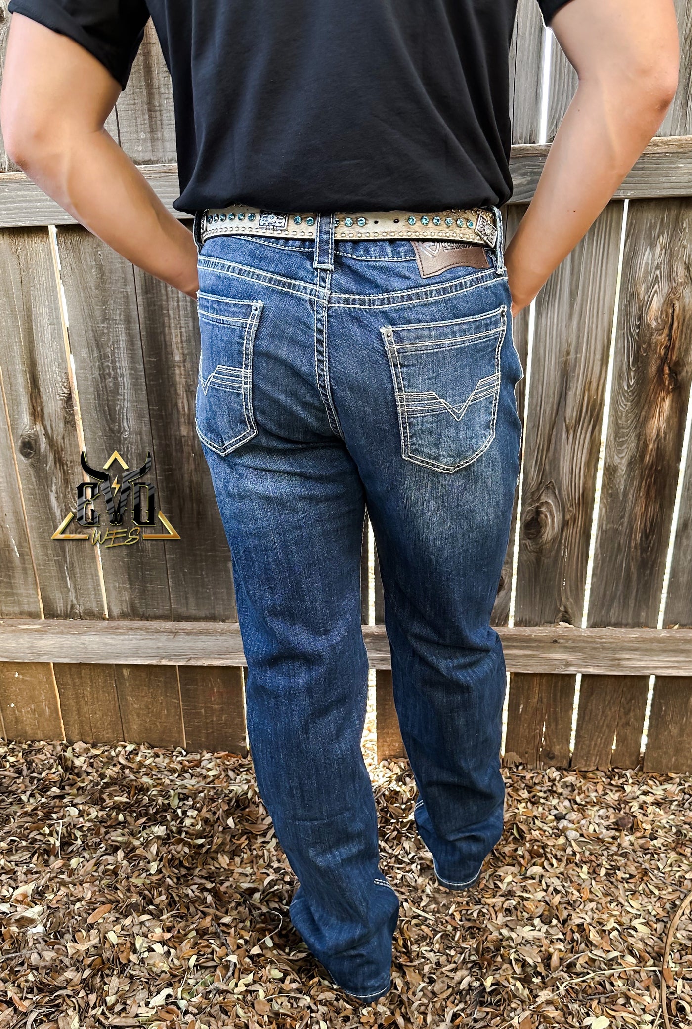 Double Barrel Straight Re Flex Rock & Roll Denim Jeans