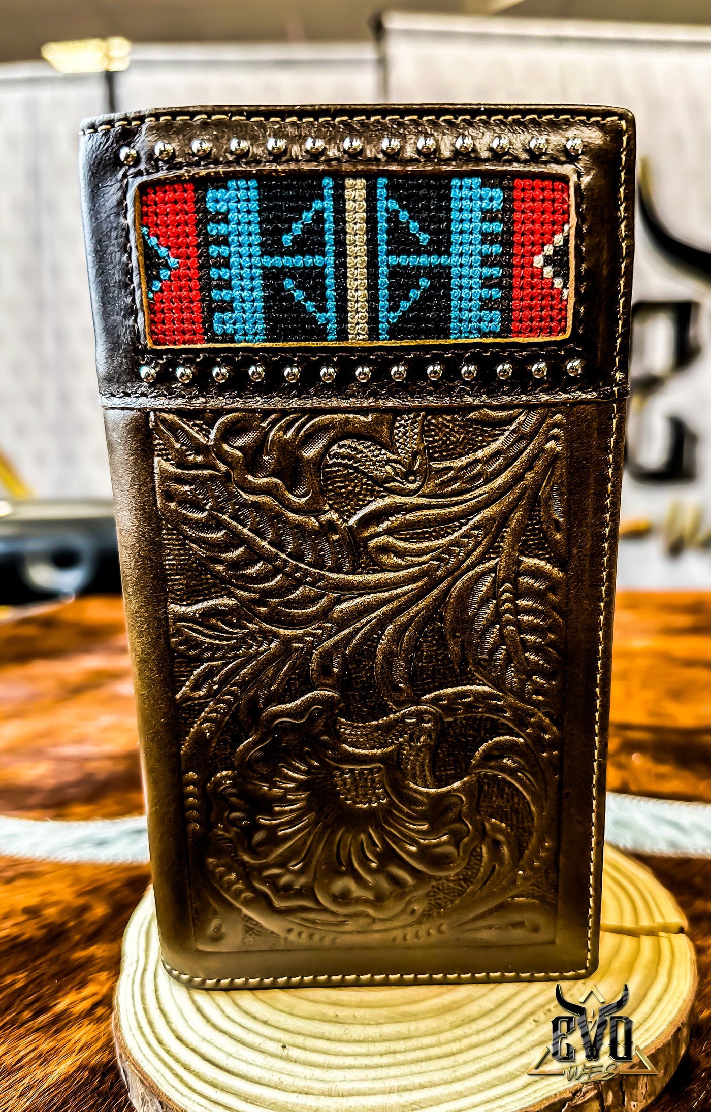 Western Tribal Print Long Wallet