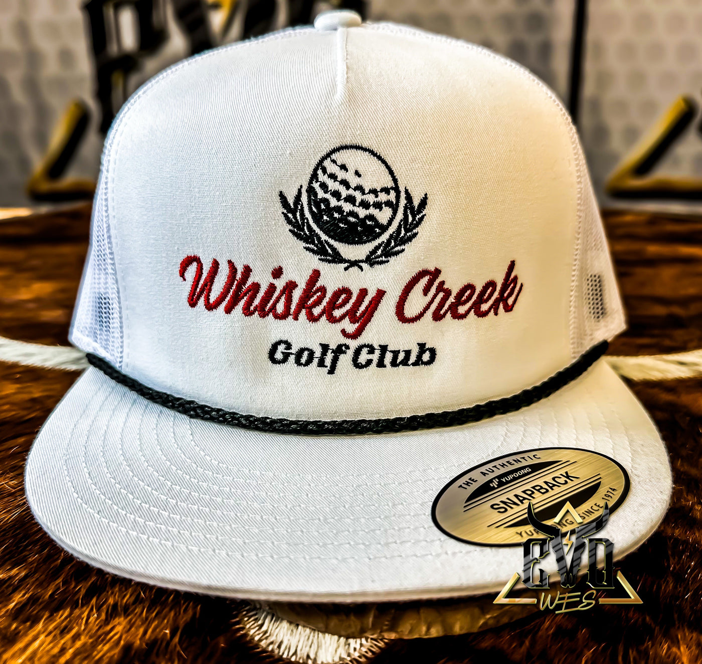 White Whiskey Creek Whiskey Bent Cap