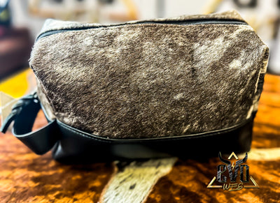 Cowhide Mens Leather Travel Dopp Kit