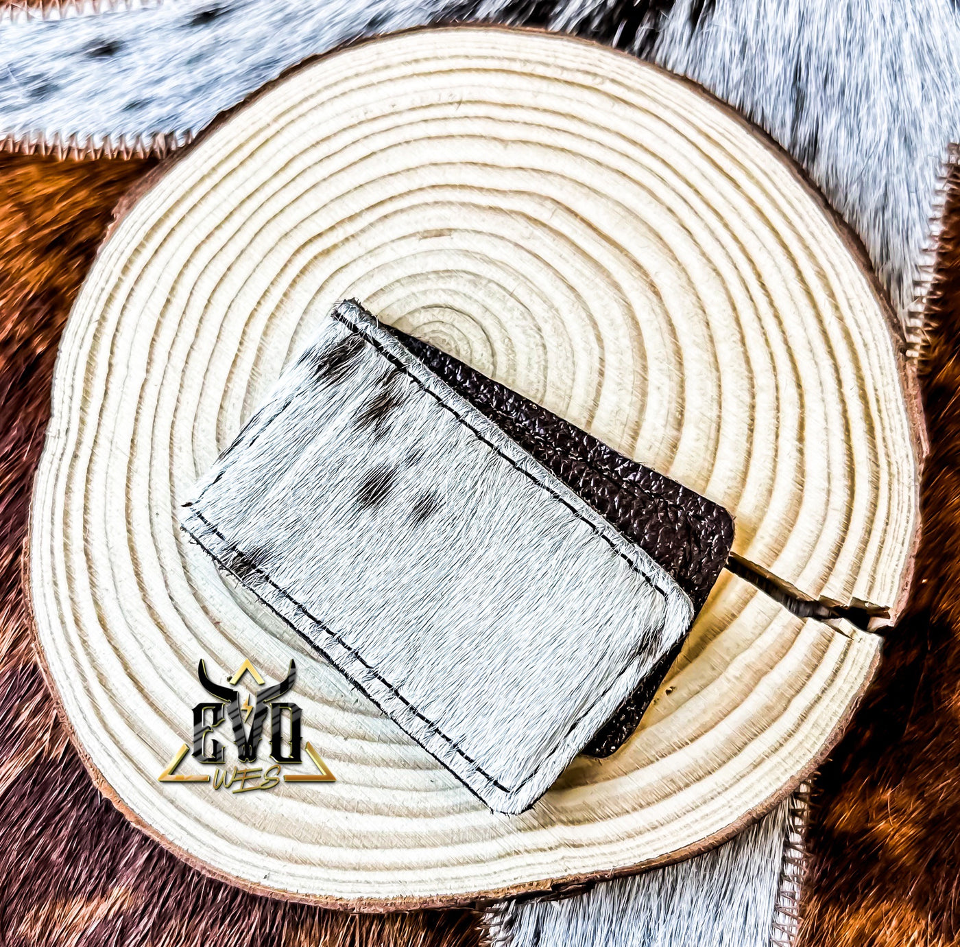 Cowhide Magnet Money Clip