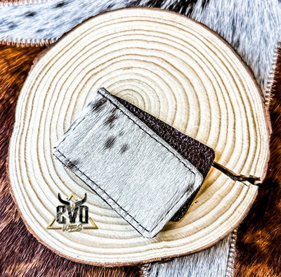 Cowhide Magnet Money Clip