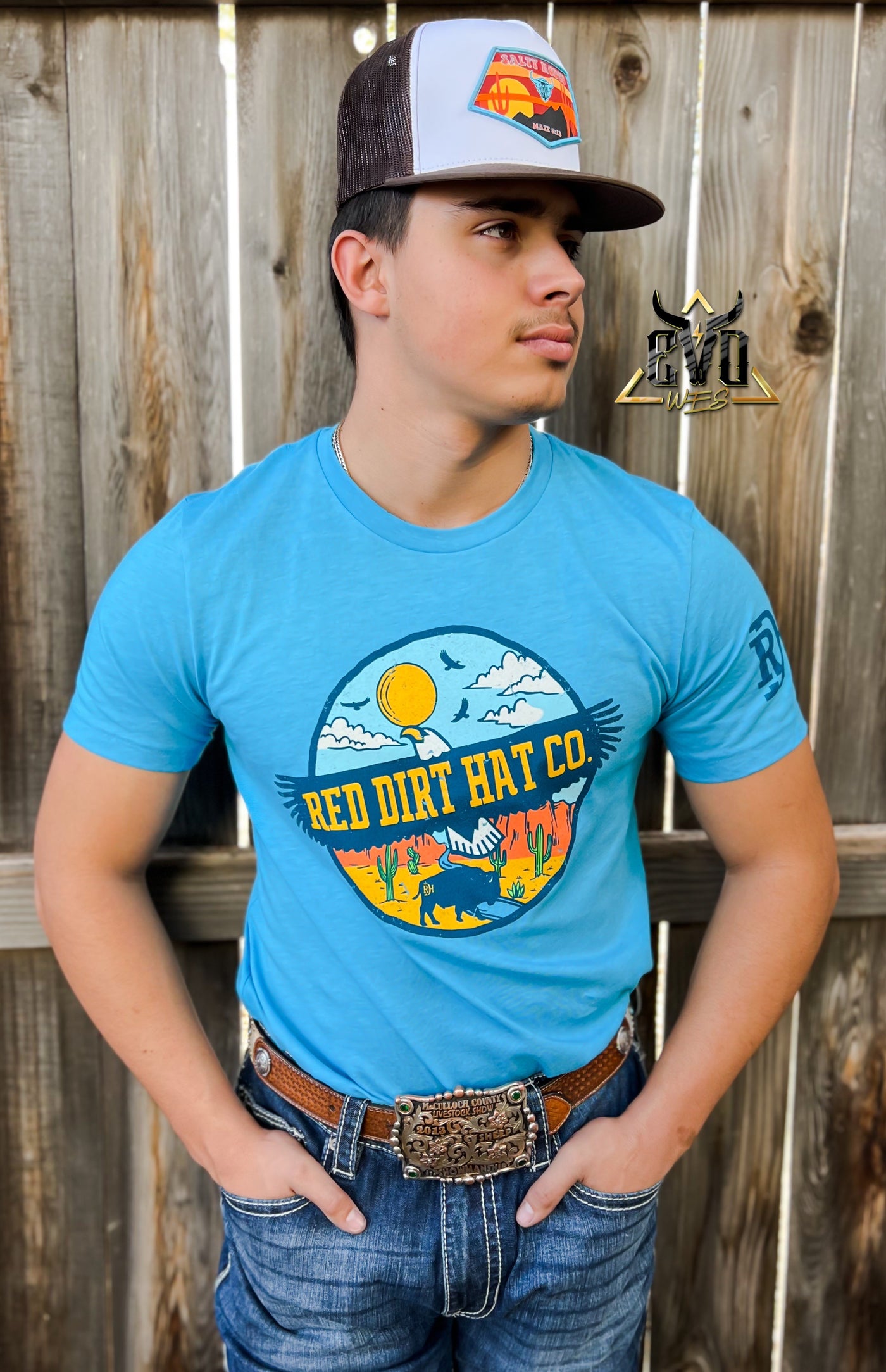 Eagle Aqua Red Dirt Shirt