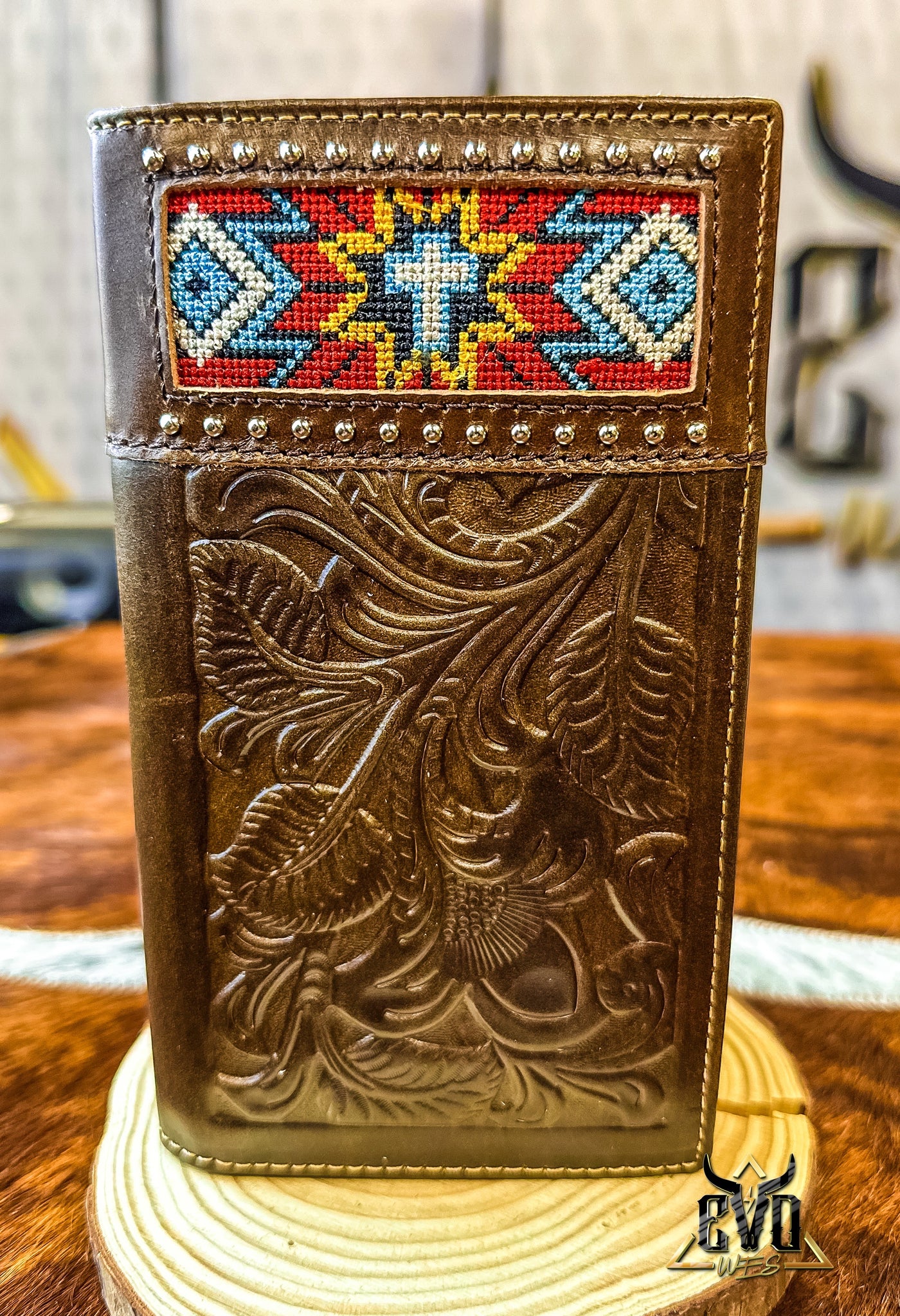 Western Tribal Print Long Wallet