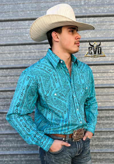 The Dual Paisley Aztec Rock & Roll Performance Shirt