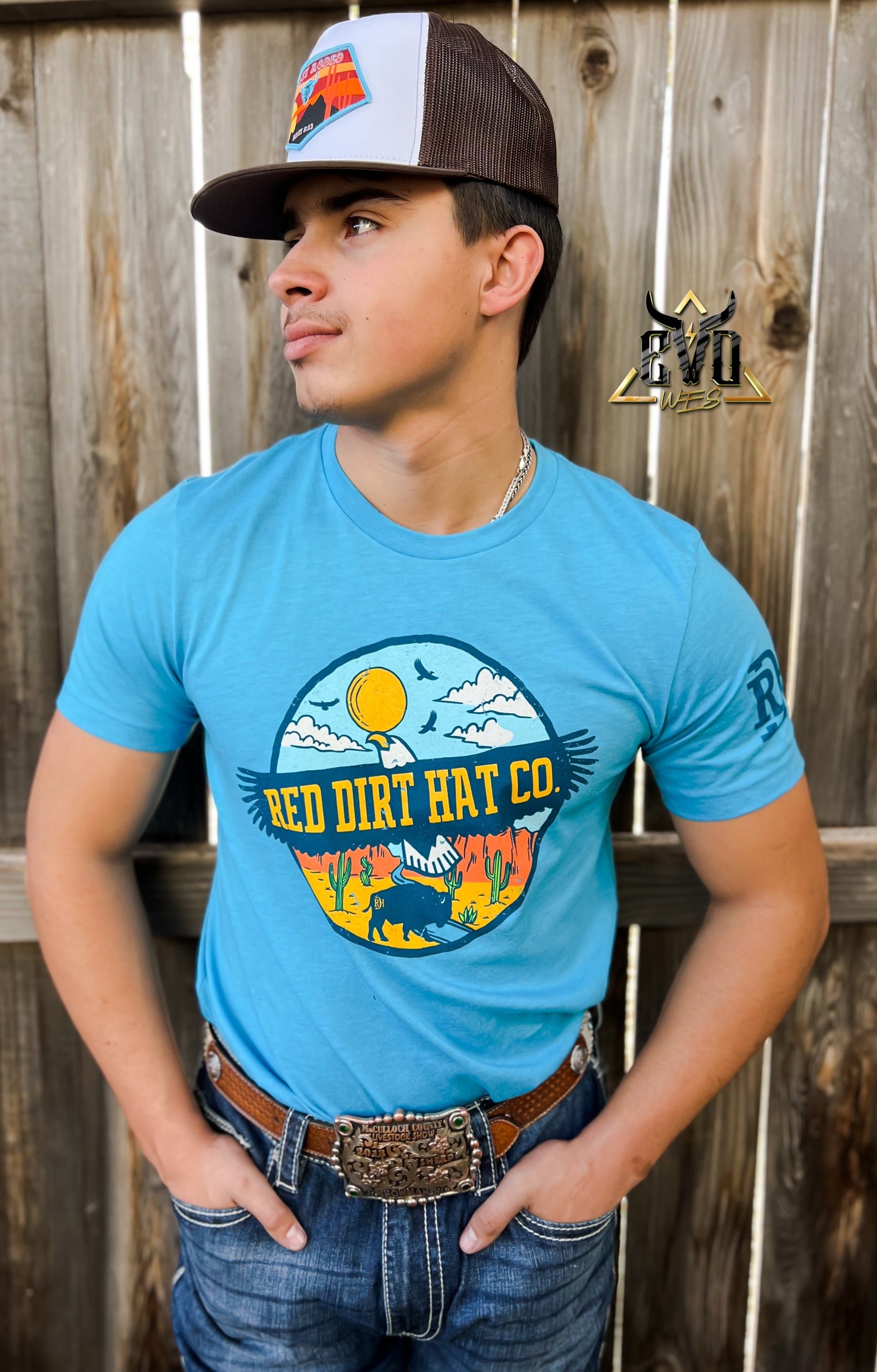 Eagle Aqua Red Dirt Shirt